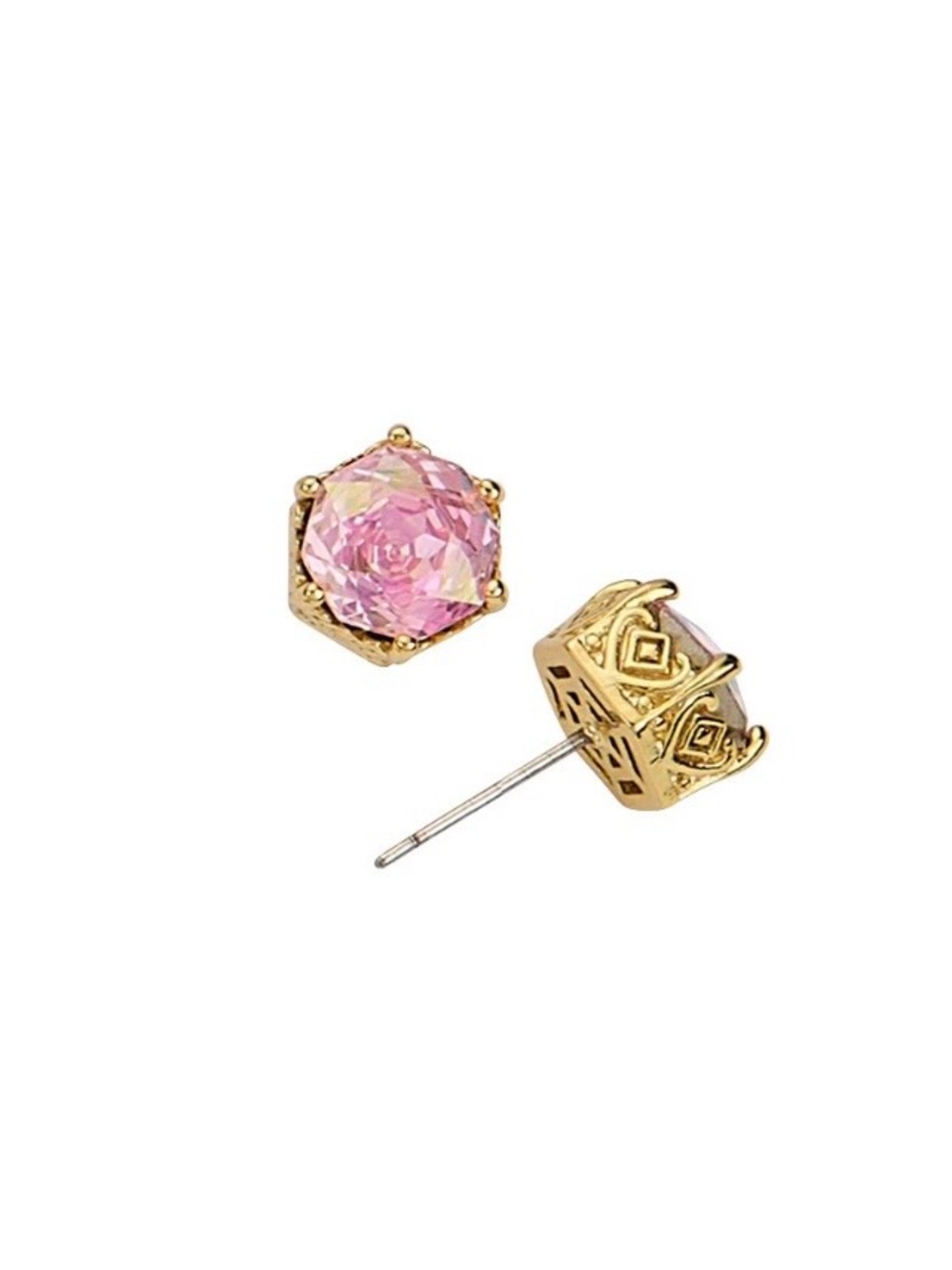 Park Lane “Sweetpea” Pink Hexagonal Earrings! BNiB!! Matches the necklace!